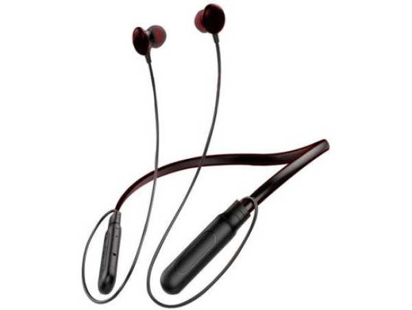 U&I UNiB-4788 Cap Series Neckband With 12 Hours Playing Time Bluetooth Headset  (Black, In the Ear)